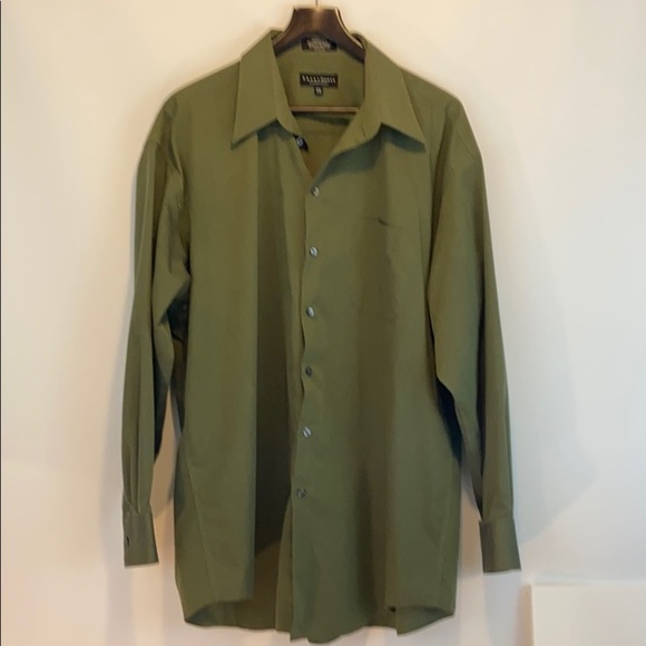 Crazy Horse A Claiborne Company Olive Shirt - Picture 1 of 8